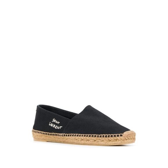 Men's Black Canvas Espadrilles with Embroidered Detail - Size ITA - Picture 2 of 4